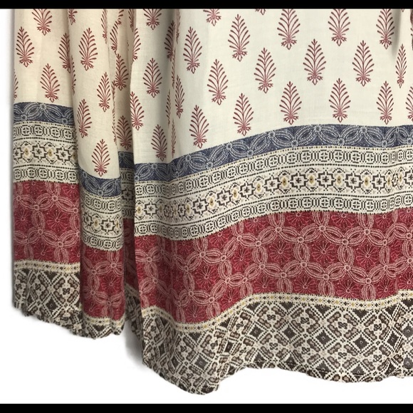 Sanctuary Printed Boho Peasant Top NWT Small - Picture 4 of 8